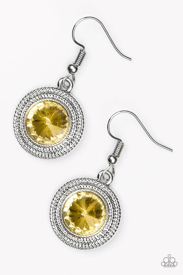 Paparazzi Earring ~ Beginners LUXE - Yellow