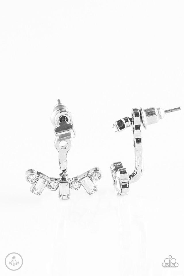 Paparazzi Earring ~ Courageously Cosmo - White