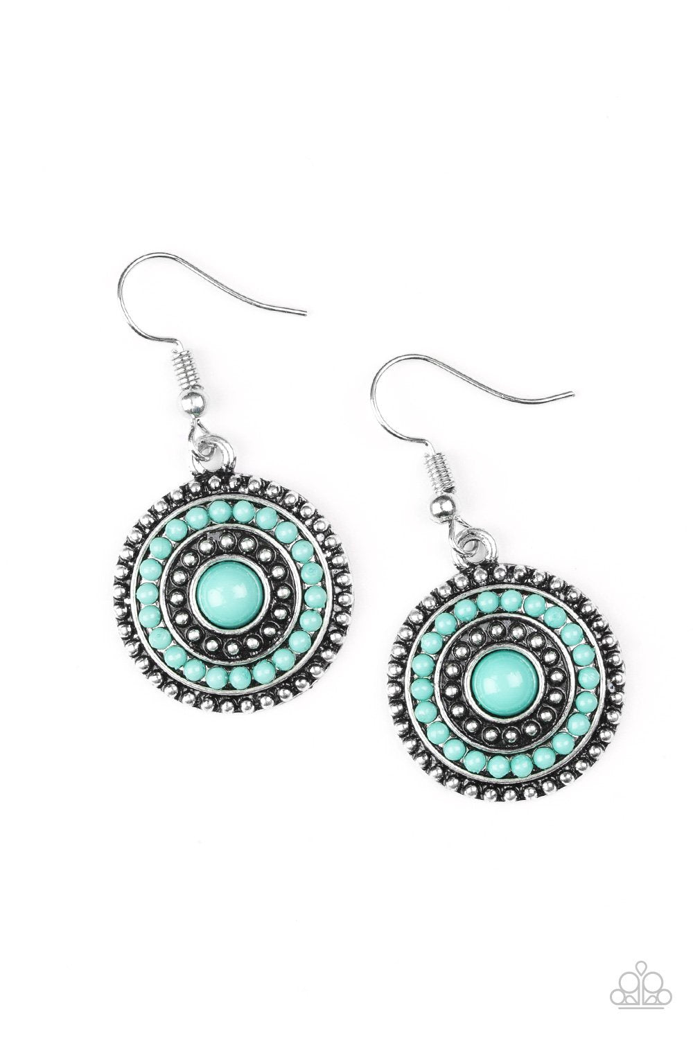 Pendiente Paparazzi ~ Rainbow Riviera - Verde