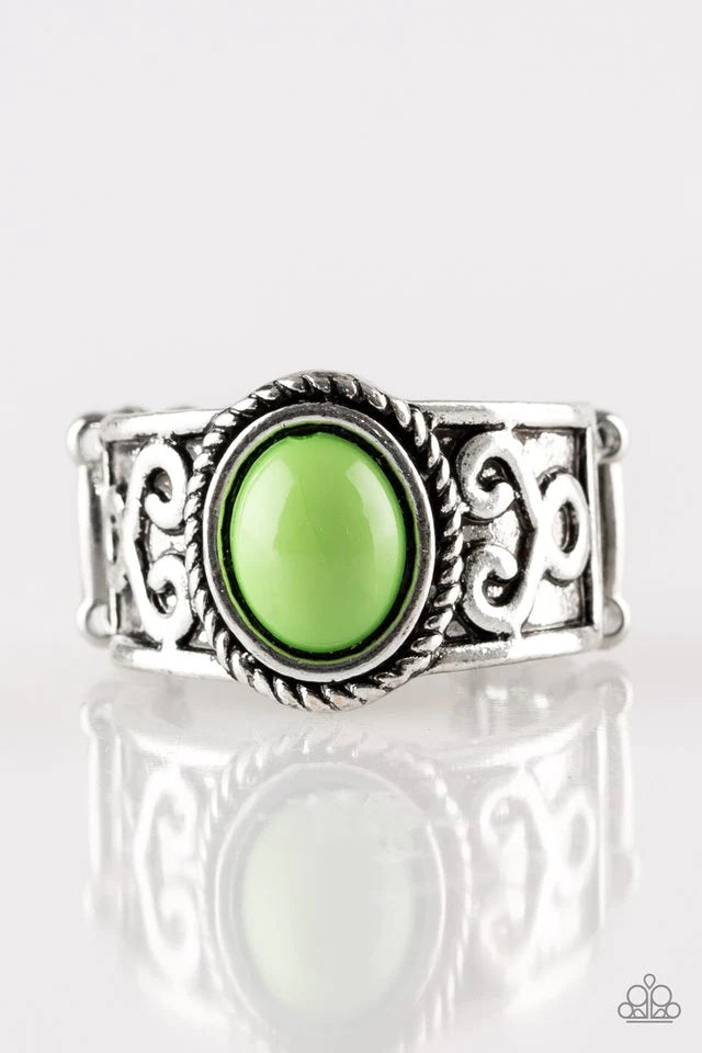 Anillo Paparazzi ~ Totally Tidal - Verde