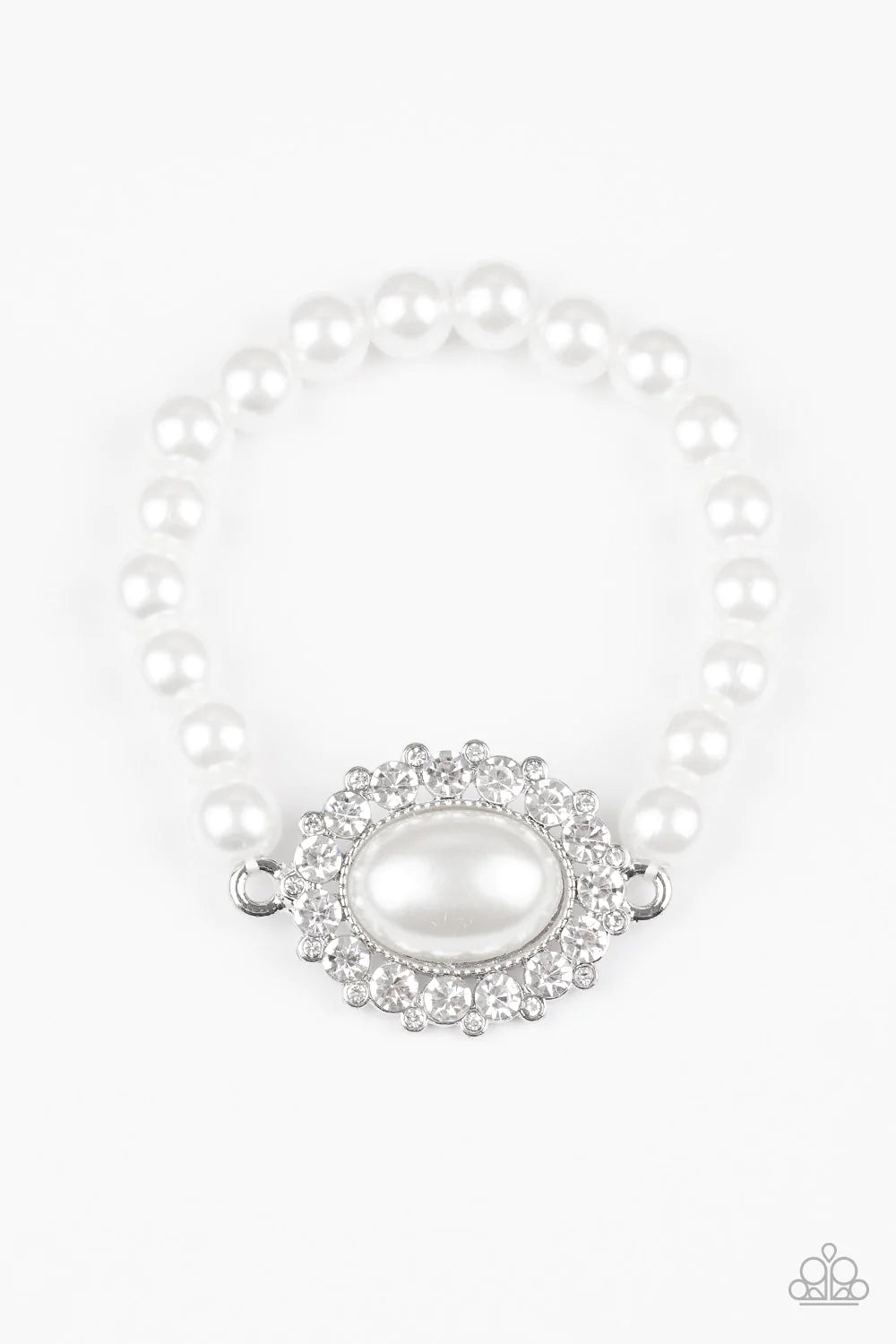 Paparazzi Bracelet ~ Starry-Eyed Starlet - White