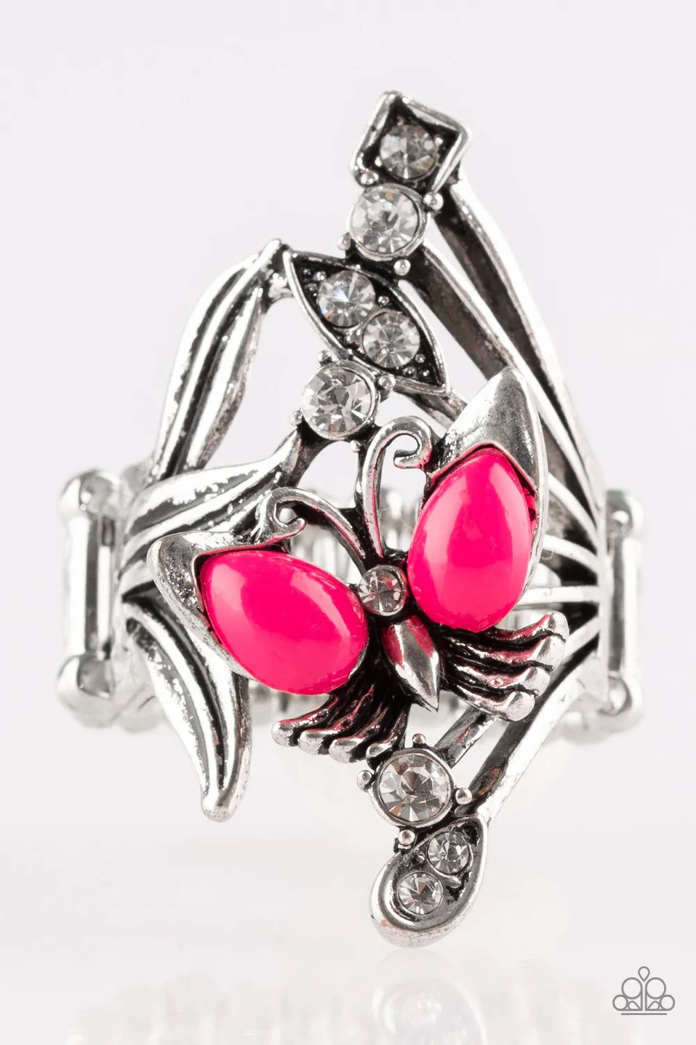 Anillo Paparazzi ~ Hermoso en Mariposas - Rosa