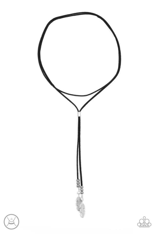 Paparazzi Necklace ~ Lost On The Wind - Black