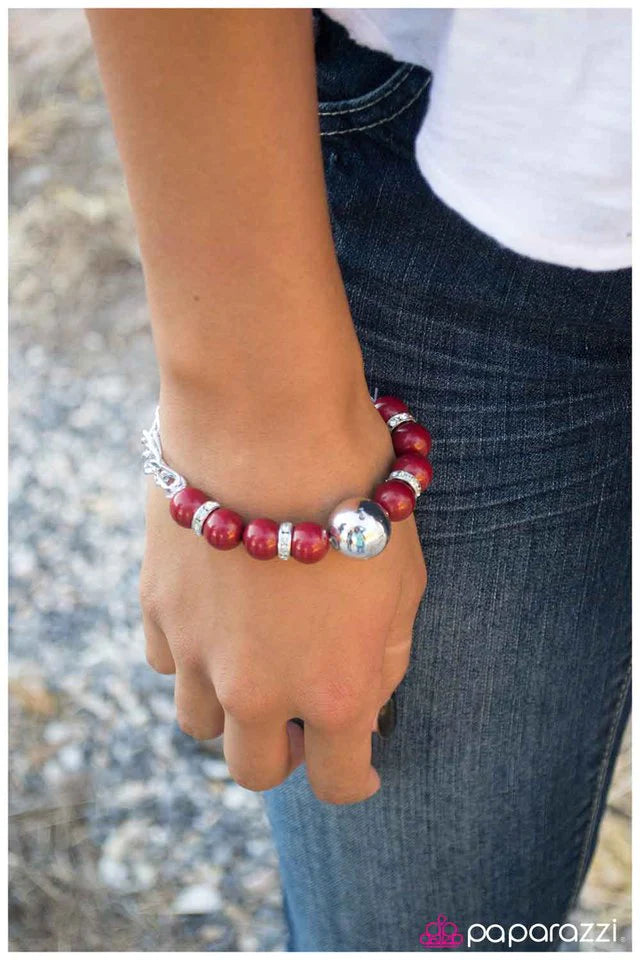 Paparazzi Bracelet ~ A Fairytale Ending - Red