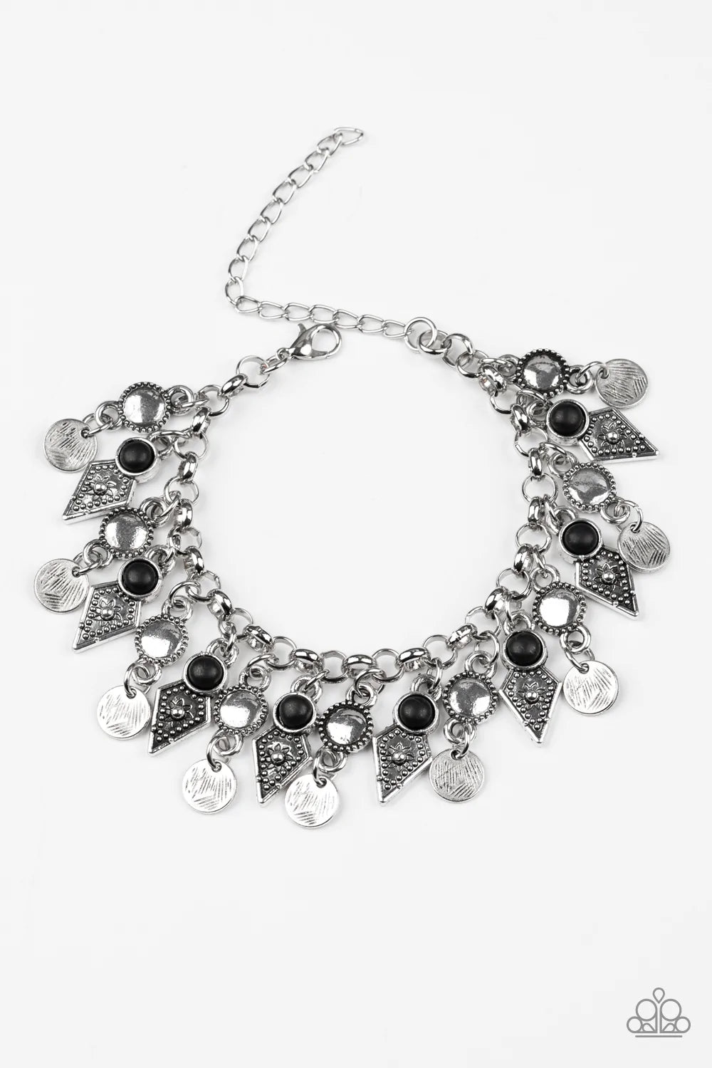 Pulsera Paparazzi ~ Ruta comercial del Triásico - Negro