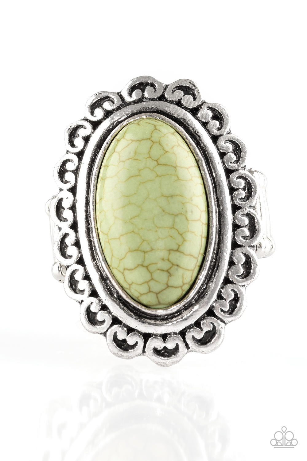 Anillo Paparazzi ~ Madly Nomad - Verde