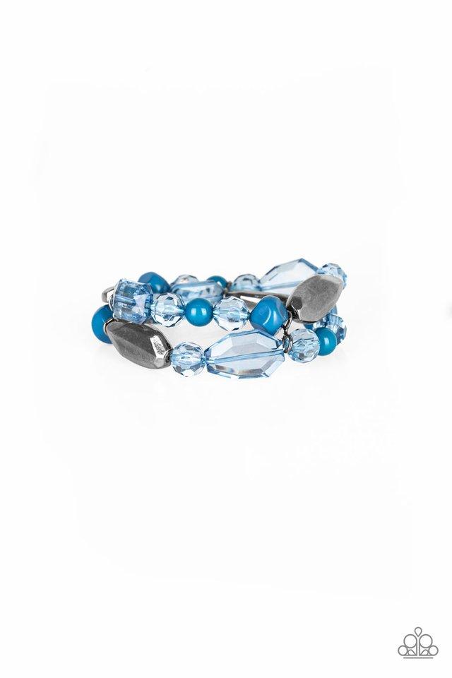 Pulsera Paparazzi ~ Rockin Rock Candy - Azul