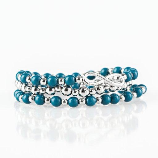 Pulsera Paparazzi ~ Inmensurablemente infinita - Azul