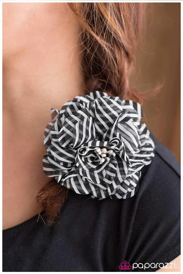 Paparazzi Hair Accessories ~ Earning My Stripes - Black
