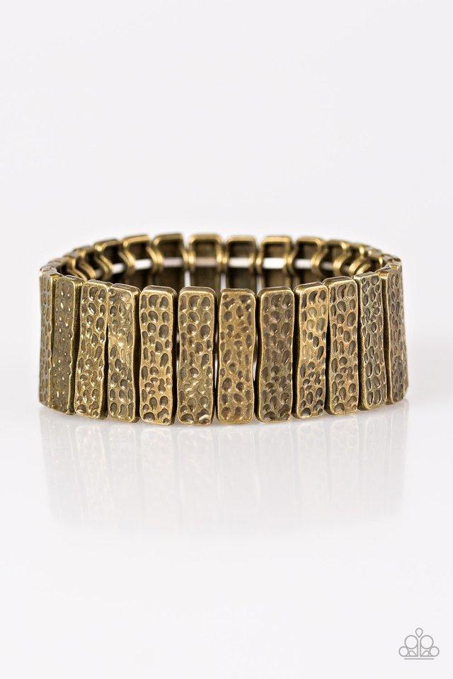 Paparazzi Bracelet - Cave Wear - Brass