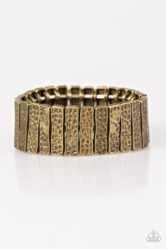 Paparazzi Bracelet - Cave Wear - Brass