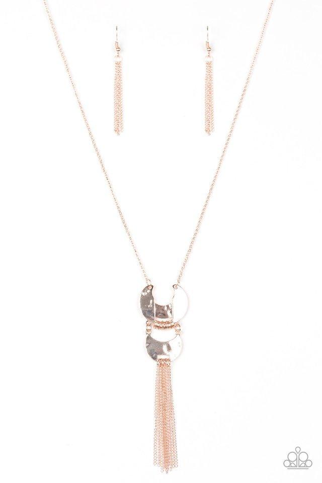 Paparazzi Necklace - Lunar Legend - Rose Gold