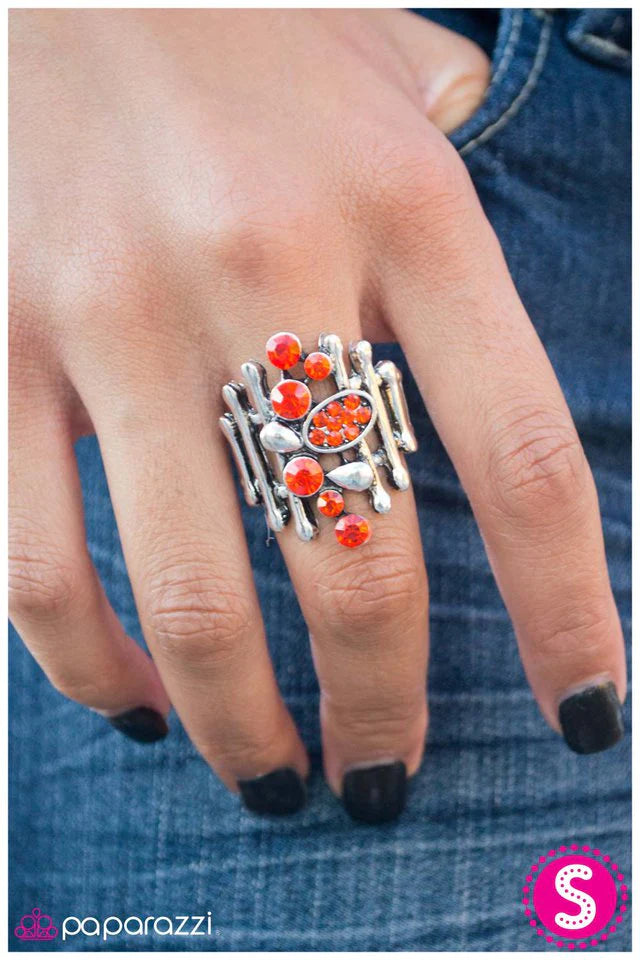 Paparazzi Ring ~ Organized Chaos - Orange