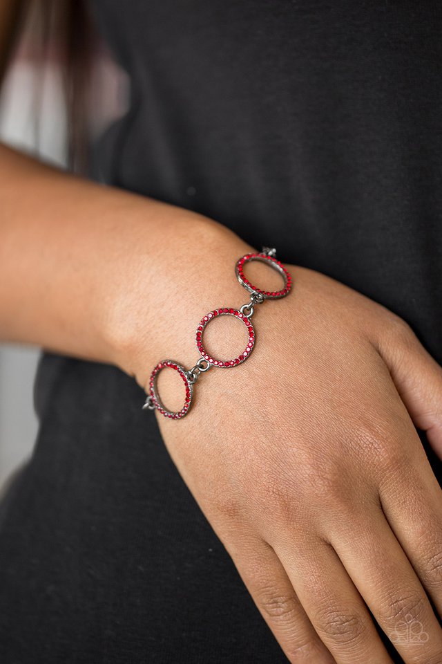 dress the part red bracelet paparazzi Paparazzi Bracelets - Paparazzi Future, Past and POLISHED Red Bracelet