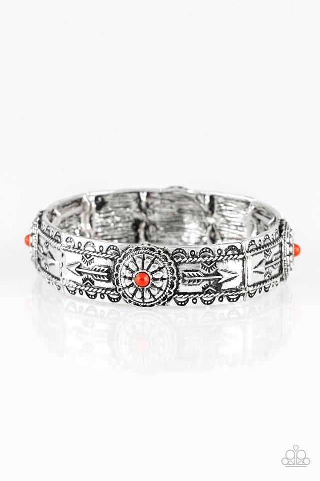 Paparazzi Bracelet ~ Southern Borders - Red
