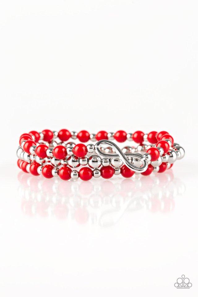 Paparazzi Bracelet ~ Immeasurably Infinite - Red