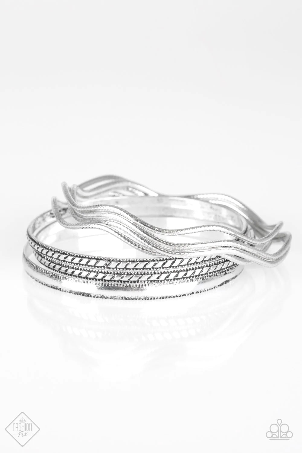 Paparazzi Bracelet ~ Zesty Zimbabwe - Silver
