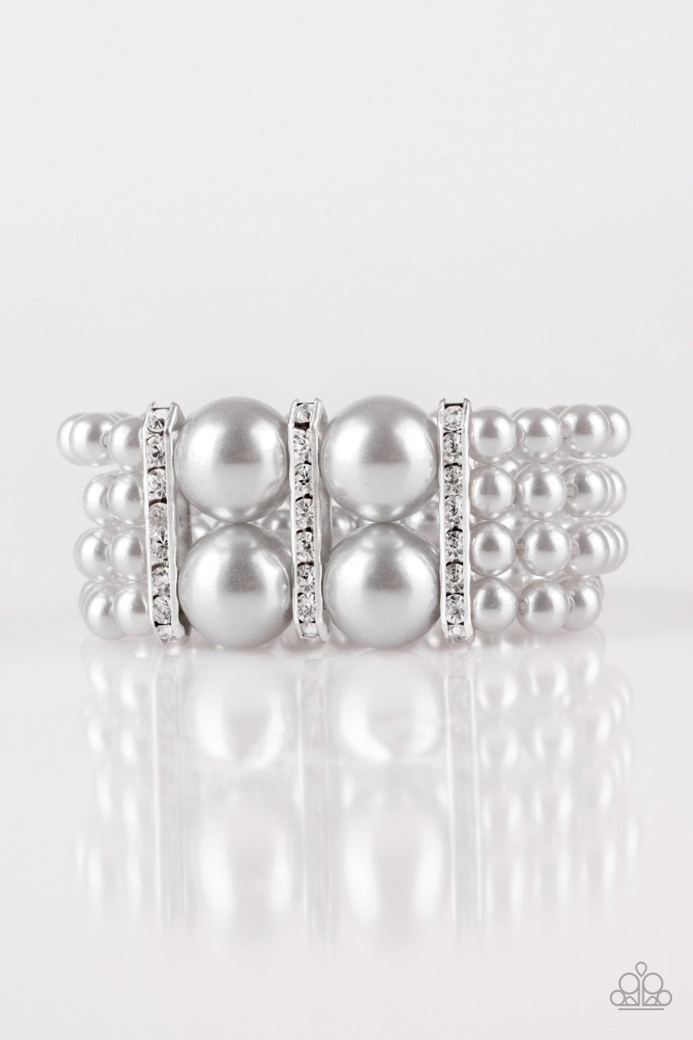 Paparazzi Bracelet ~ Romance Remix - Silver