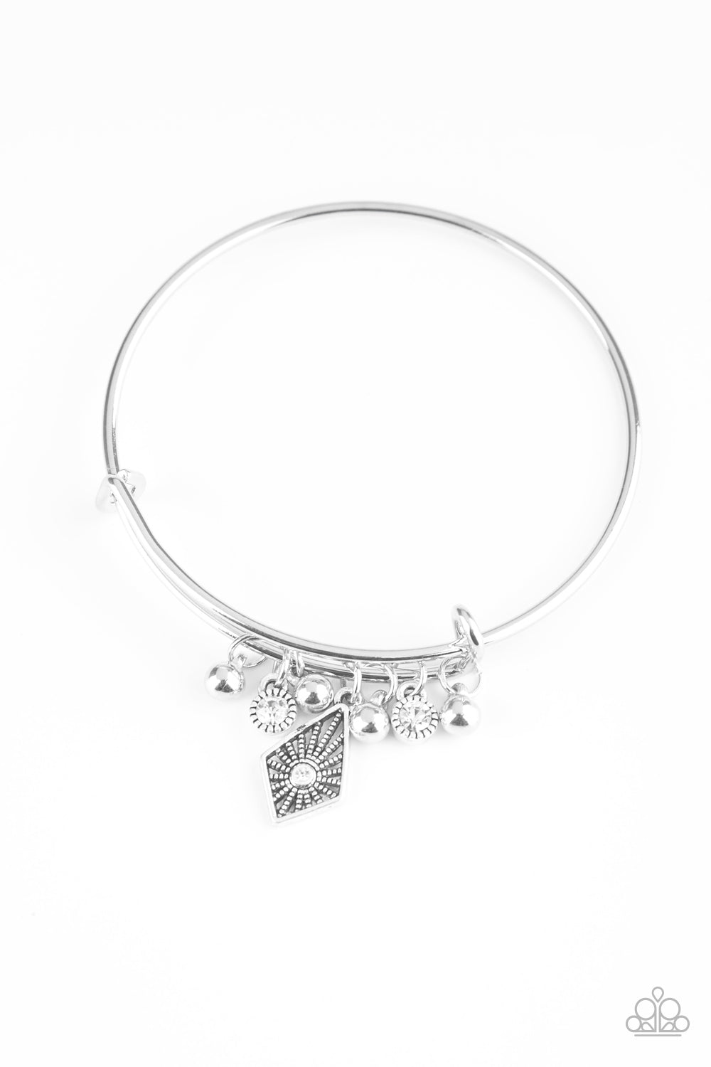 Paparazzi Bracelet ~ Treasure Charms - White