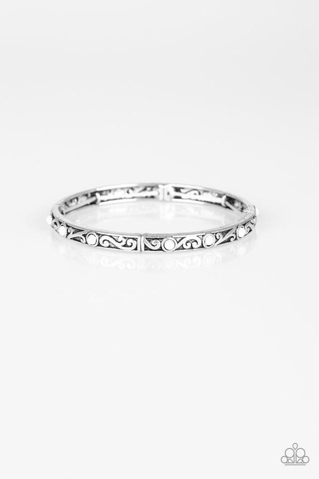Pulsera Paparazzi ~ Malibu Marvelous - Blanco