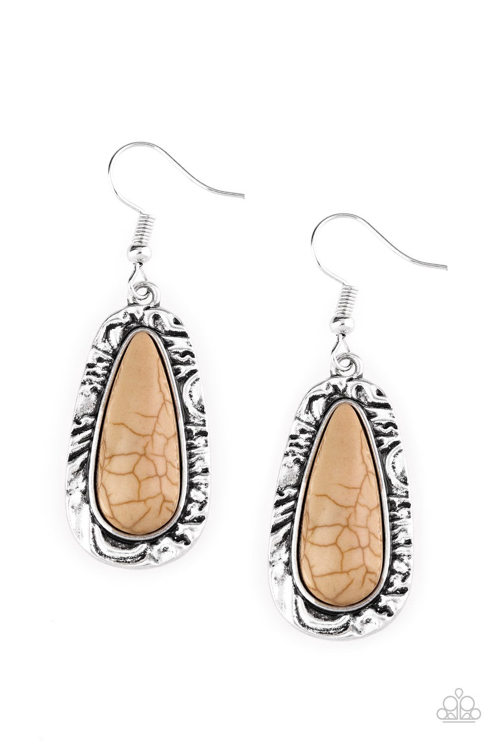 Paparazzi Earring ~ Cruzin Colorado - Brown