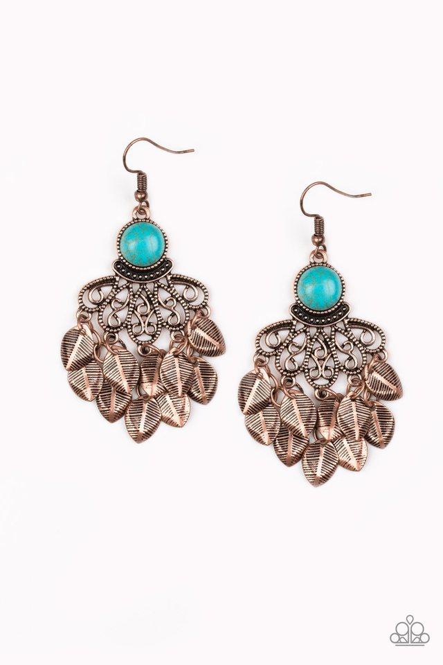 Paparazzi Earring ~ A Bit On The Wildside - Copper