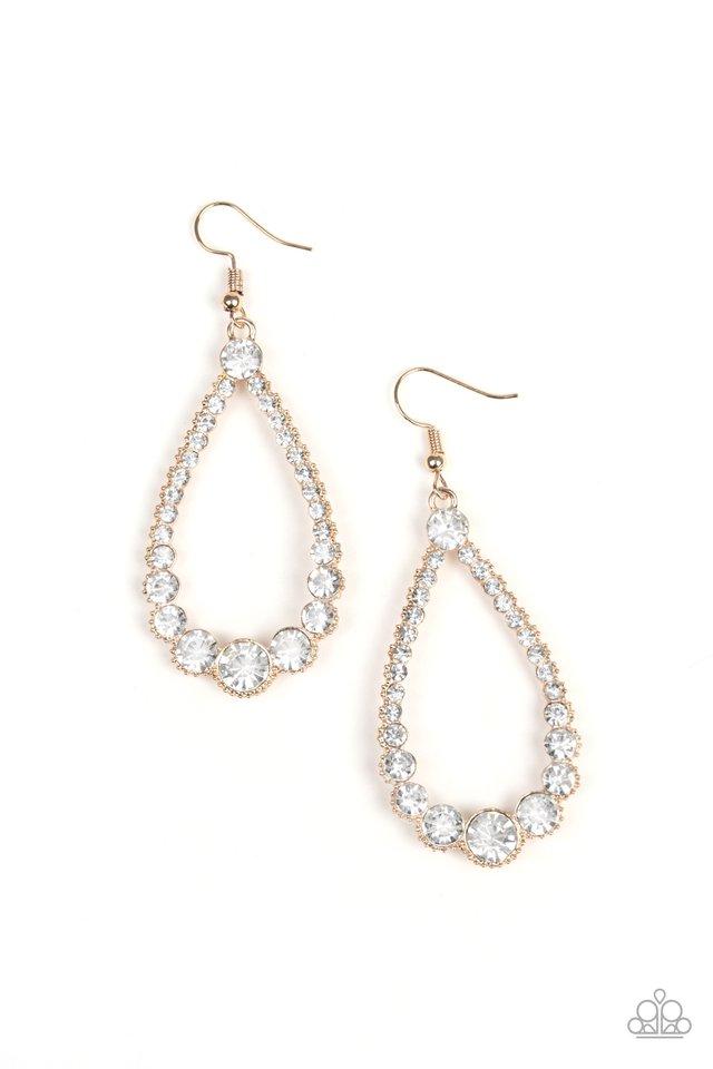 Paparazzi Earring ~ Token Twinkle - Gold