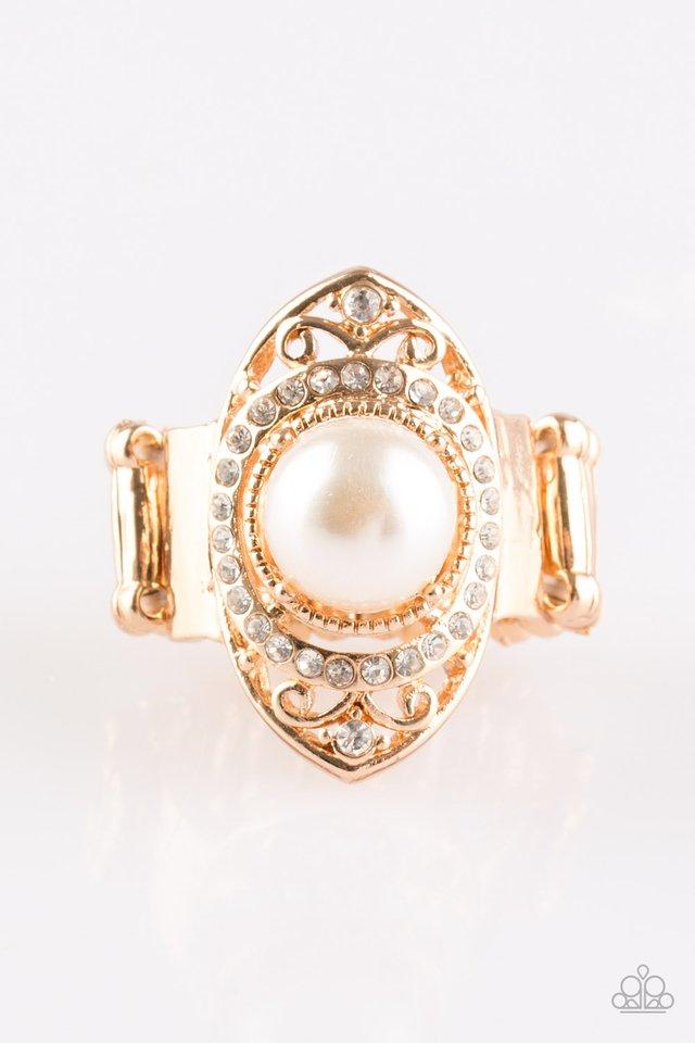 Anillo Paparazzi ~ Pearl Posh - Oro