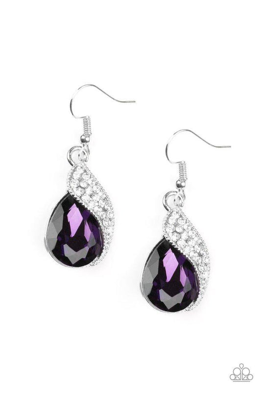 Paparazzi Earring ~ Easy Elegance - Purple