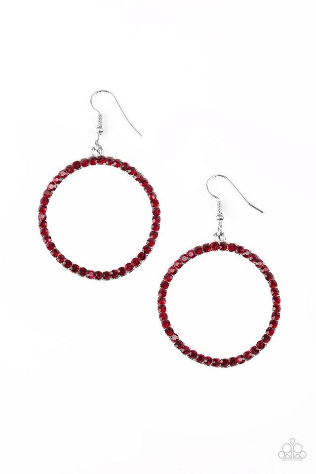 Paparazzi Earring ~ Stoppin Traffic - Red
