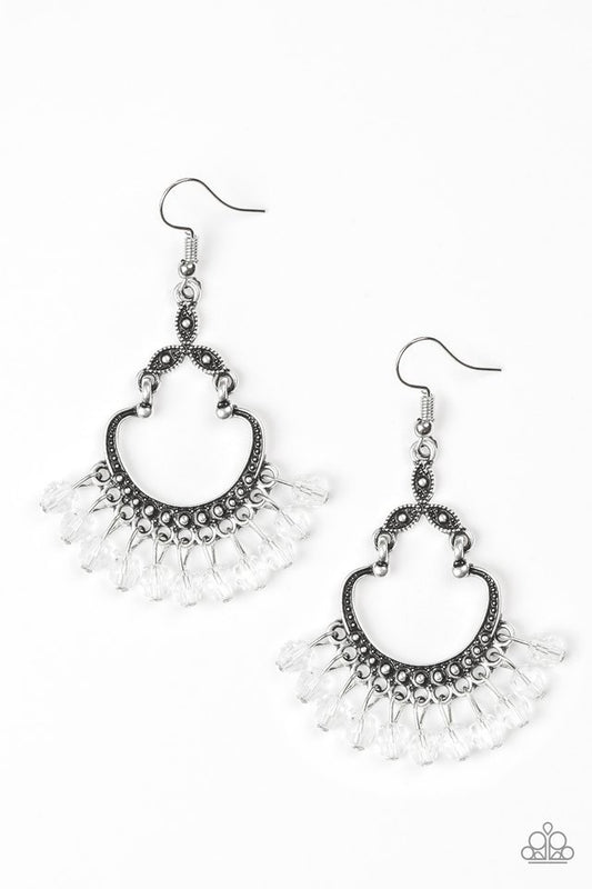Babe Alert - White - Paparazzi Earring Image