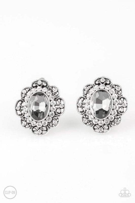 Paparazzi Earring ~ Dine and Dapper - Silver