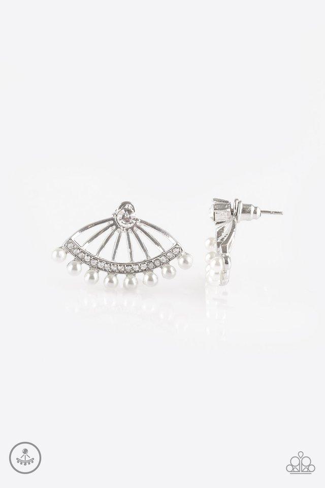 Paparazzi Earring ~ Drama Queen Dimension - White