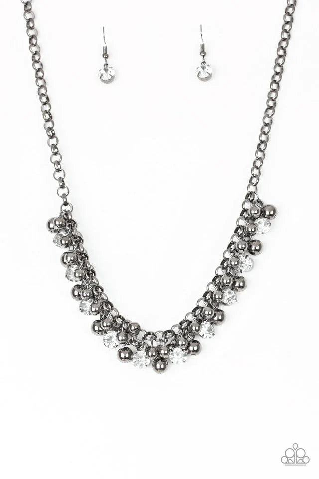 Paparazzi Necklace ~ Wall Street Winner - Black
