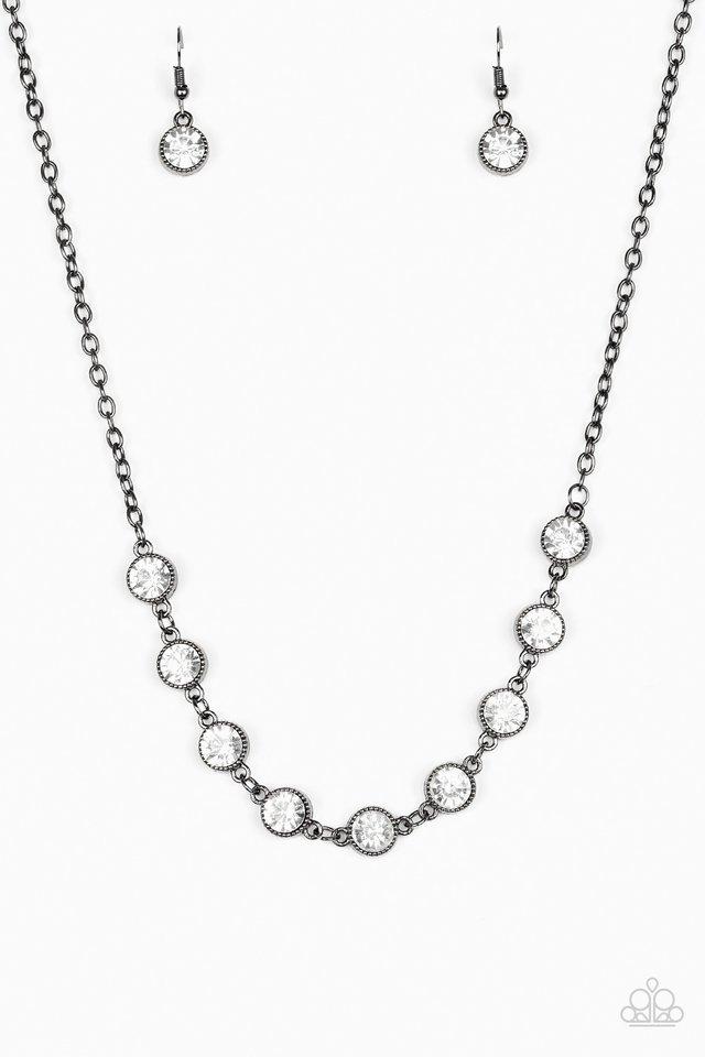 Paparazzi Necklace ~ Starlit Socials - Black
