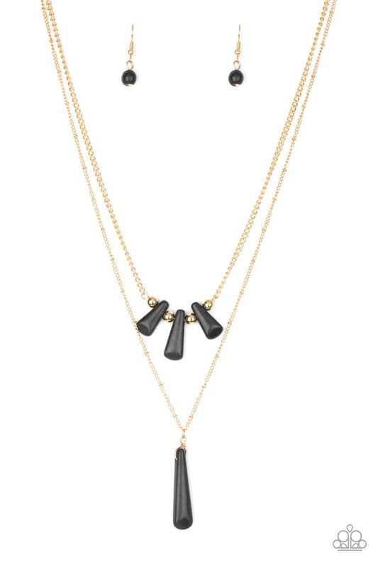 Basic Groundwork - Black - Paparazzi Necklace Image