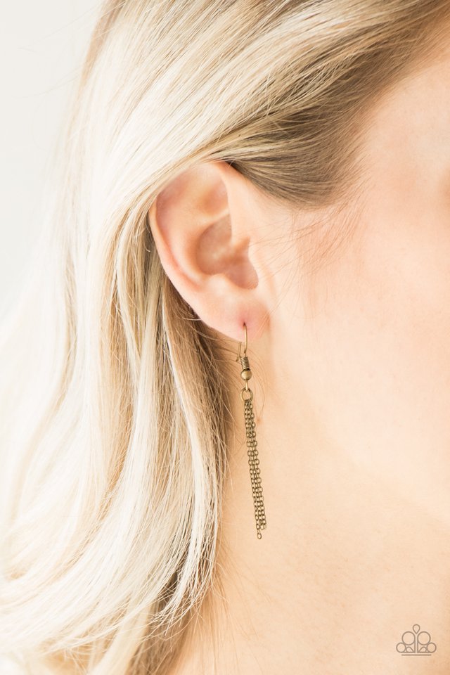 Deco Decadence - Brass - Paparazzi Necklace Image