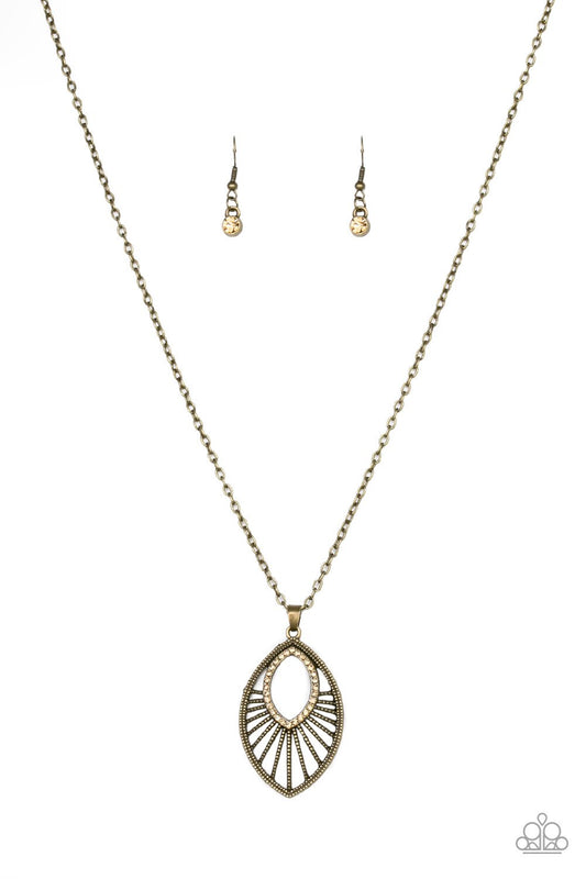 Paparazzi Necklace ~ Court Couture - Brass