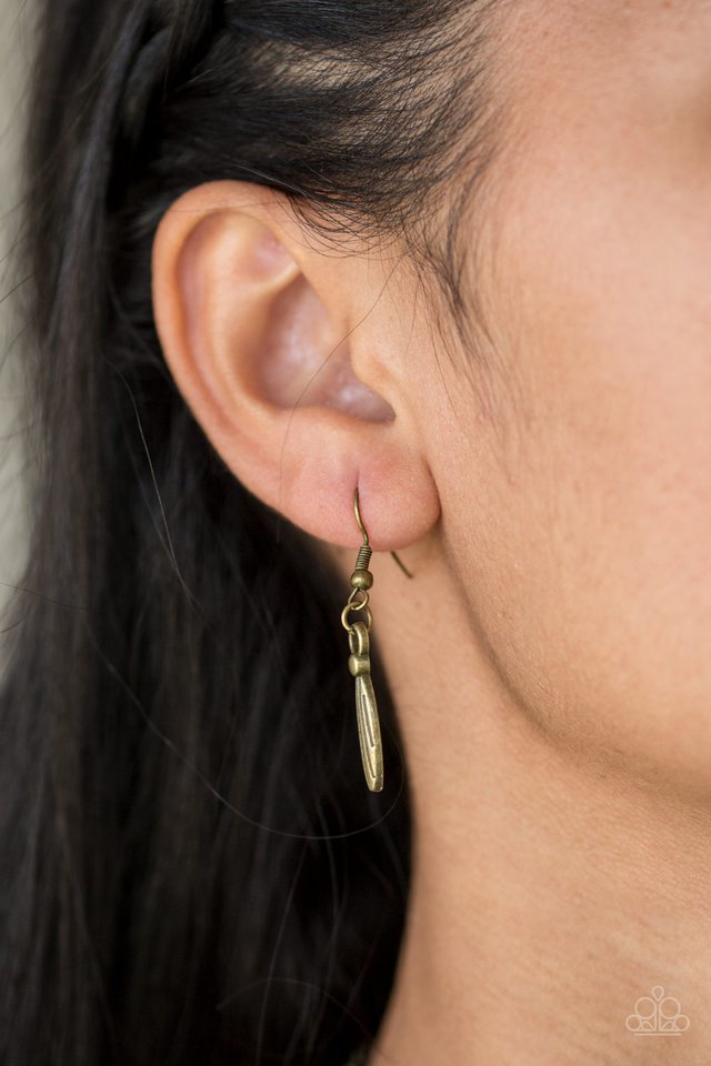 Eastern Empress - Brass - Paparazzi Necklace Image