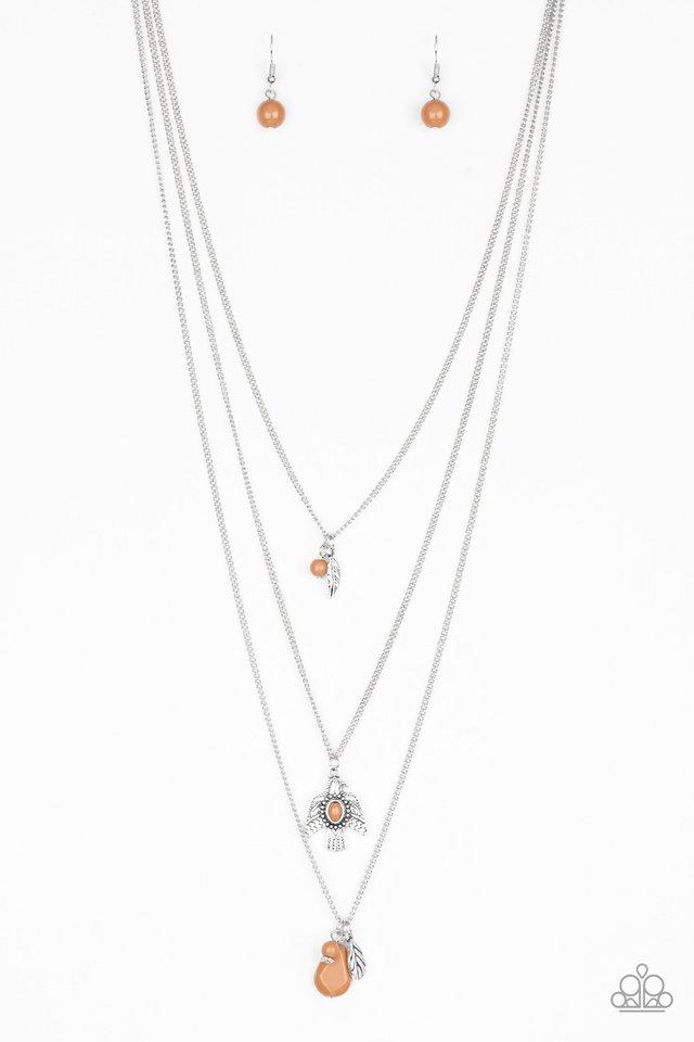 Collar de paparazzi ~ Vuela con las águilas - Marrón