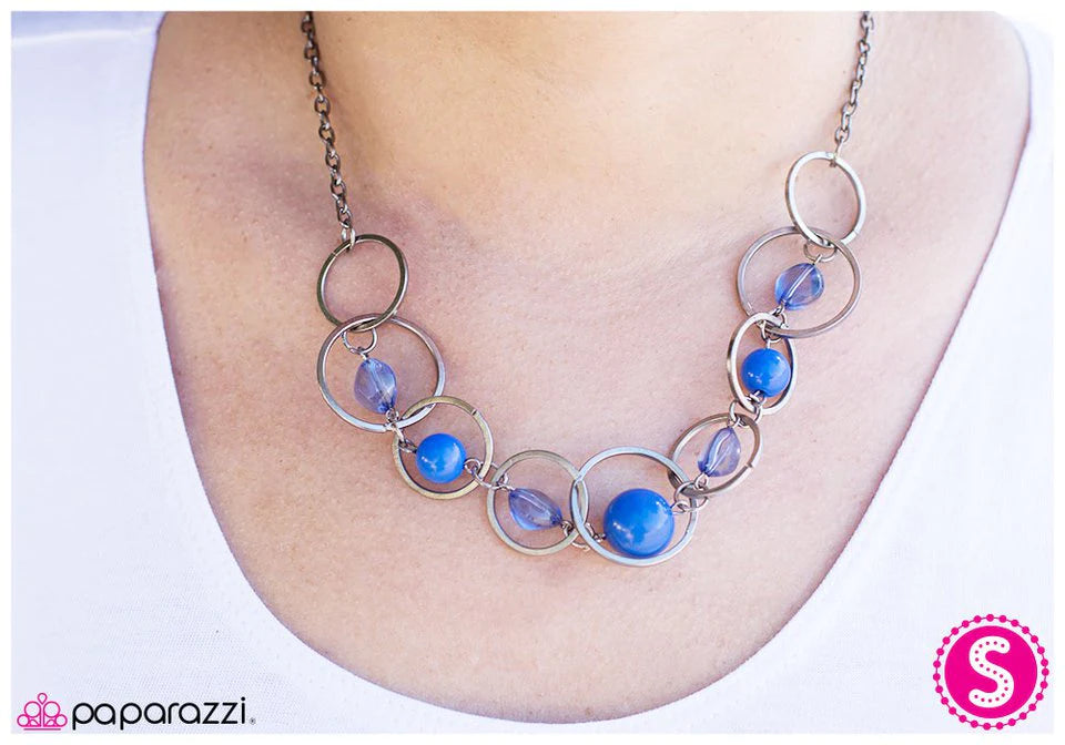 Collar Paparazzi ~ Adivina esto - Azul