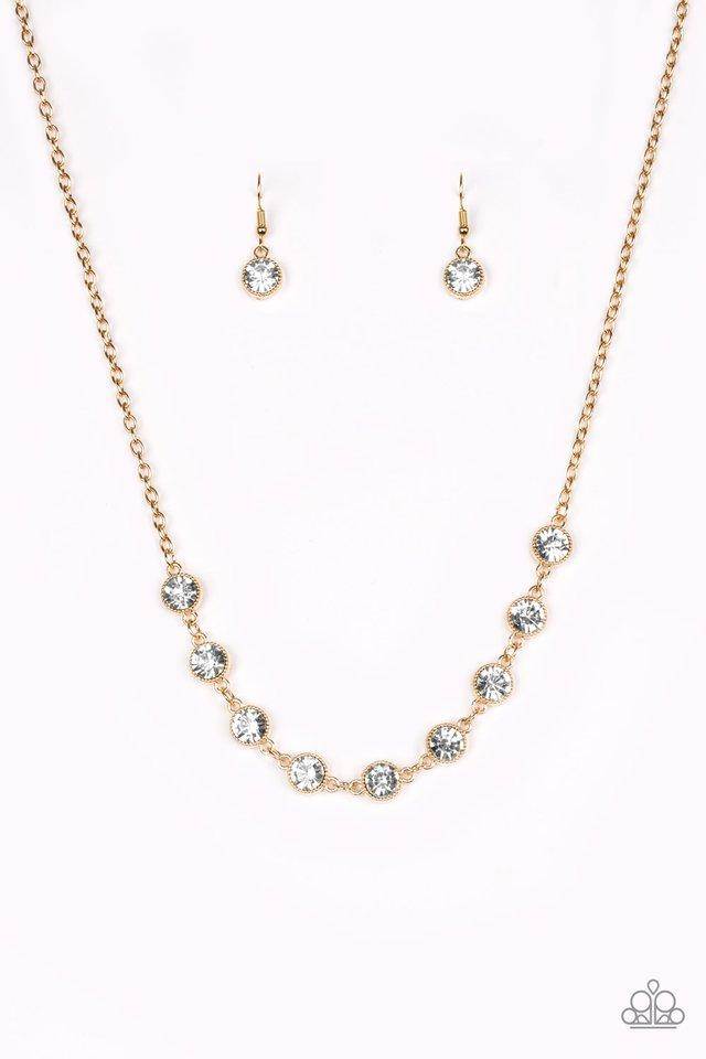 Paparazzi Necklace ~ Starlit Socials - Gold