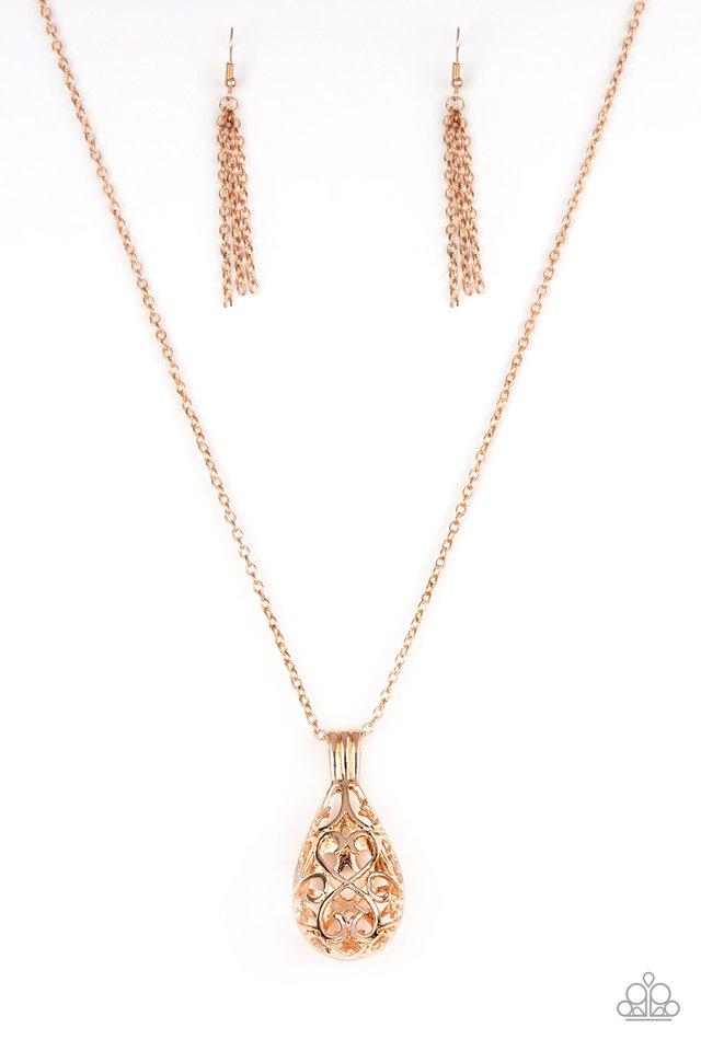 Paparazzi Necklace ~ Magic Potions - Rose Gold