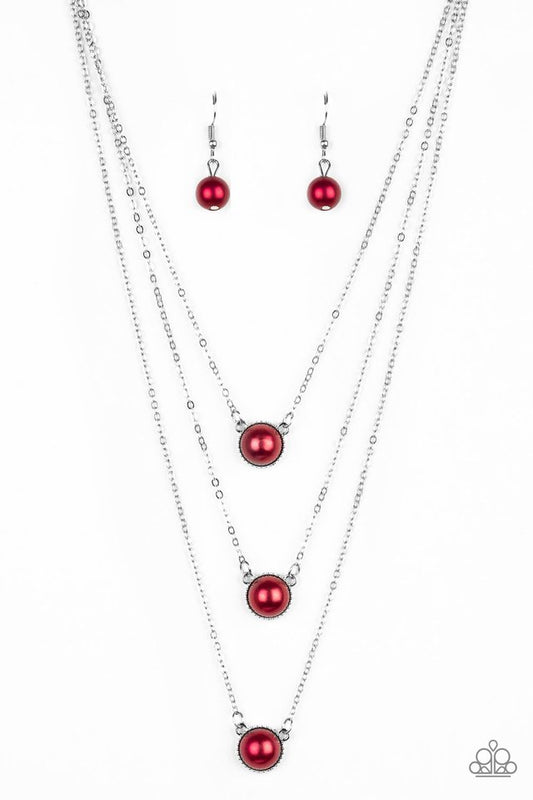 A Love For Luster - Red - Paparazzi Necklace Image