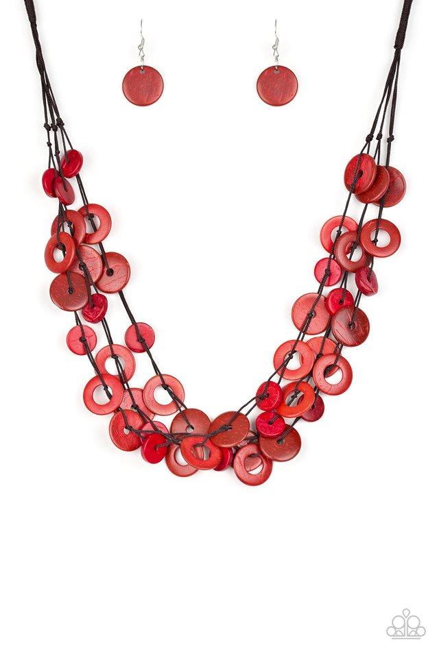 Collar Paparazzi ~ Wonderfully Walla Walla - Rojo