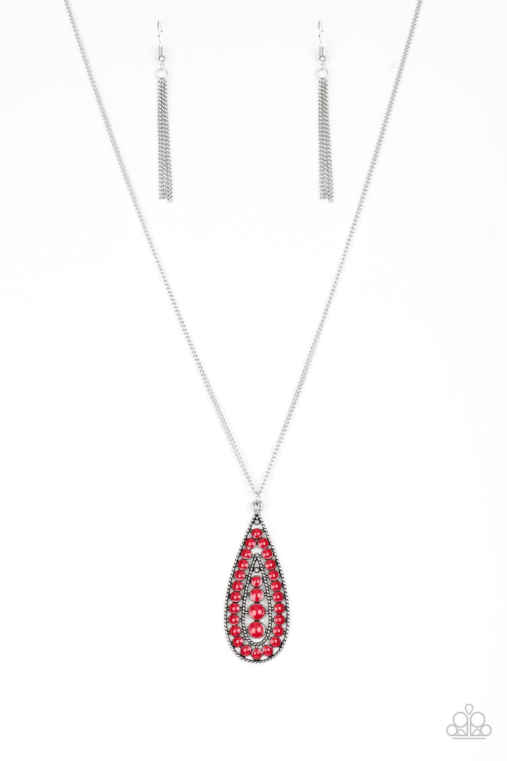 Paparazzi Necklace ~ Tiki Tease - Red