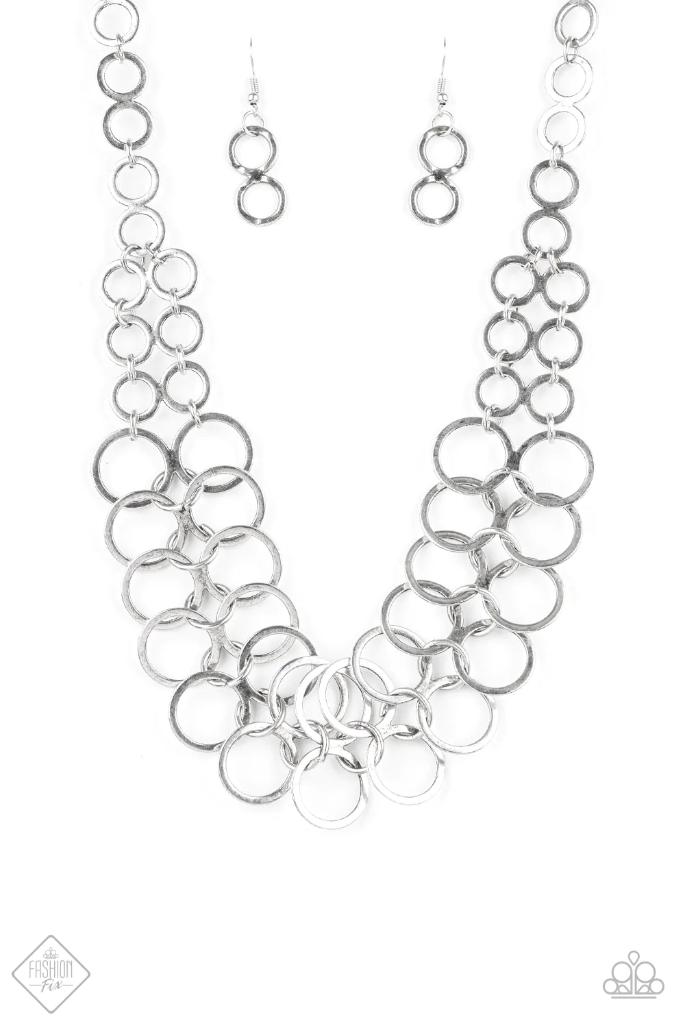 Paparazzi Necklace ~ Metro Maven - Silver