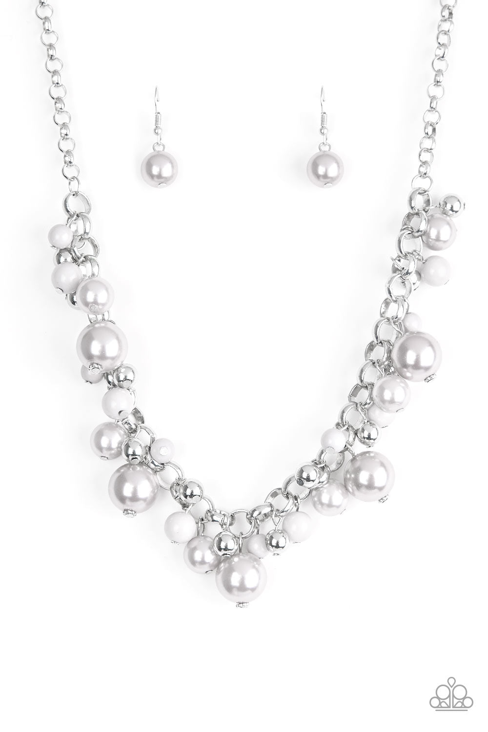 Paparazzi Necklace ~ The Upstater - Silver