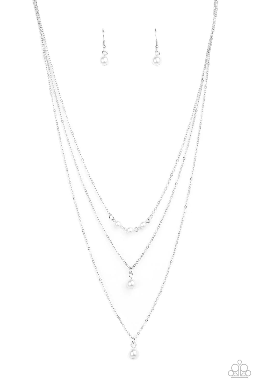 Paparazzi Necklace ~ High Heels and Hustle - White