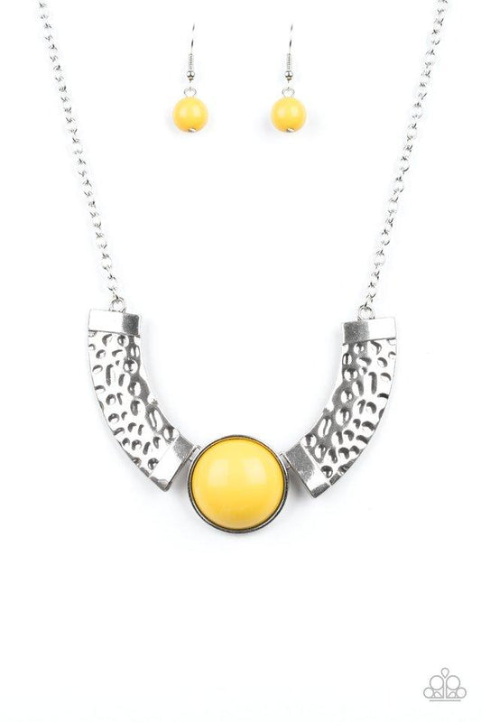 Paparazzi Necklace ~ Egyptian Spell - Yellow